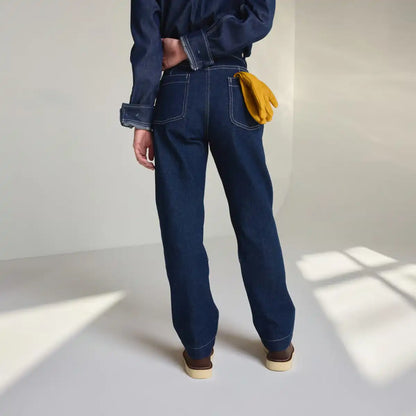 Women's Hawthorne Double Knee Pants Denim Dark Wash Indigo